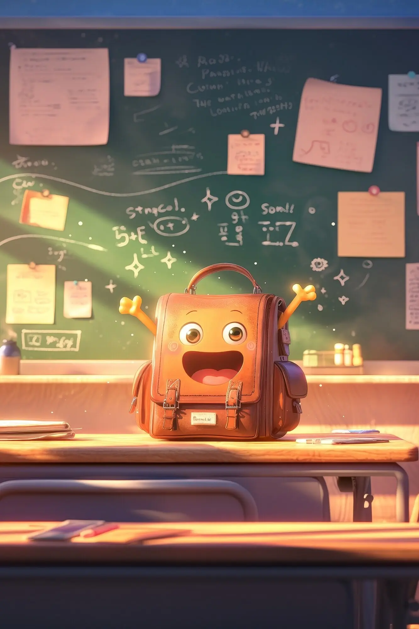 3D 카툰 스타일의 수학 오브젝트 캐릭터