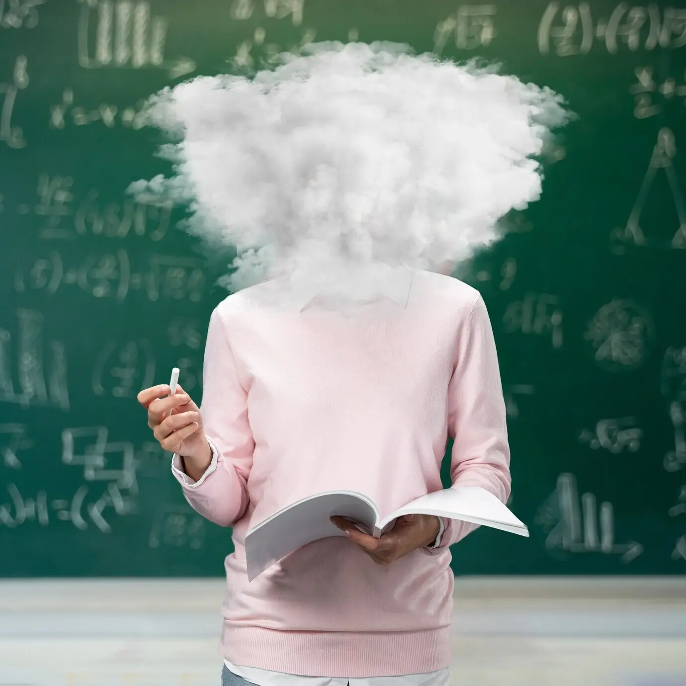 구름처럼 생긴 머리들의 콜라주