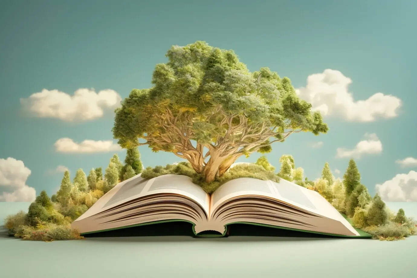 잡지 속에서 살아나는 아름다운 풍경